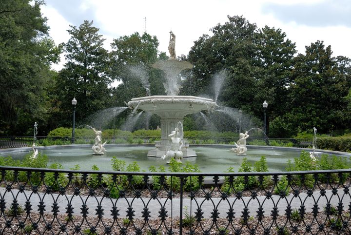historic forsyth park fountain...
