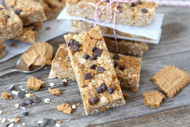 No Bake Peanut Butter Bars - Two Peas & Their Pod