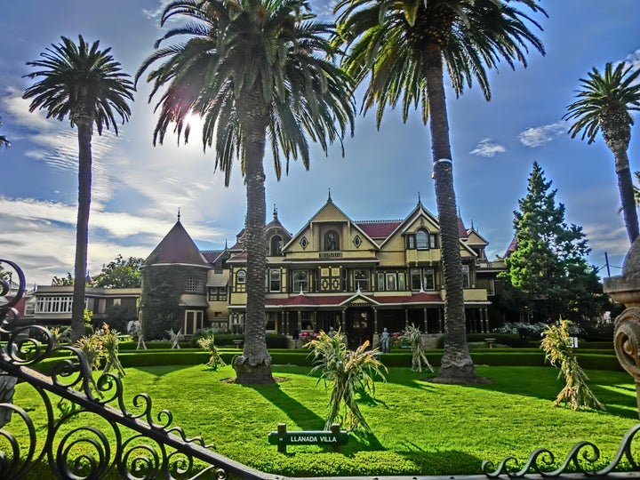Winchester Mystery House a Queen Anne Style Victorian mansion. Built- 1884. Located at 525 South Winchester Blvd. in San Jose, California. ...