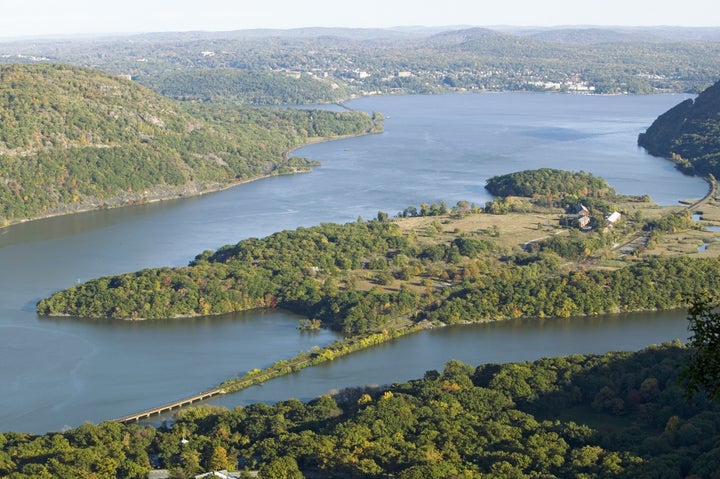 view of hudson valley and river ...