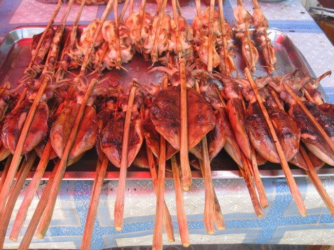 Cambodian Squid On A Stick