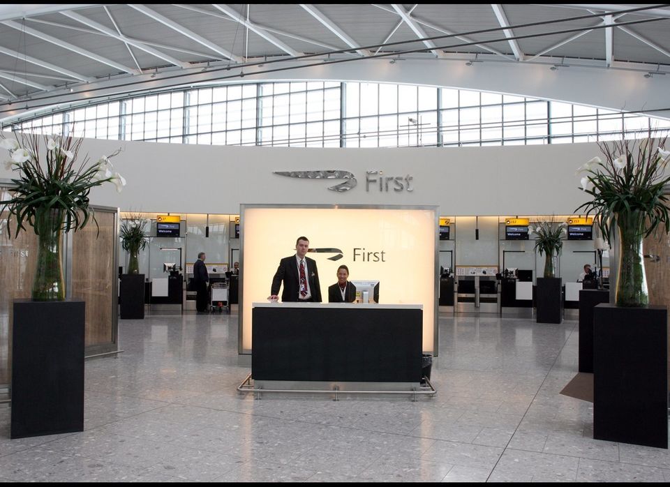 First Class Check-in at London Heathrow's Terminal 5