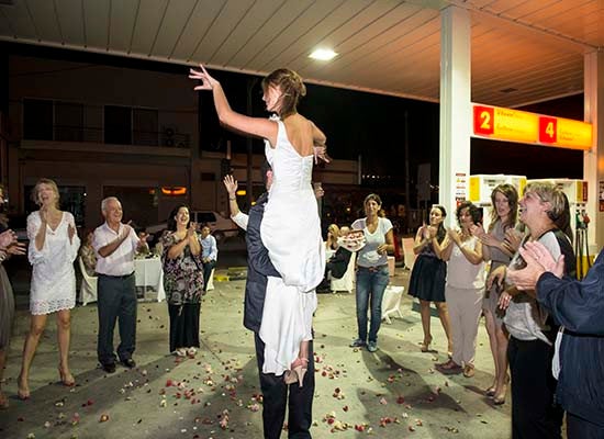 Unusual Wedding Venues Greek Couple Holds Reception At Gas