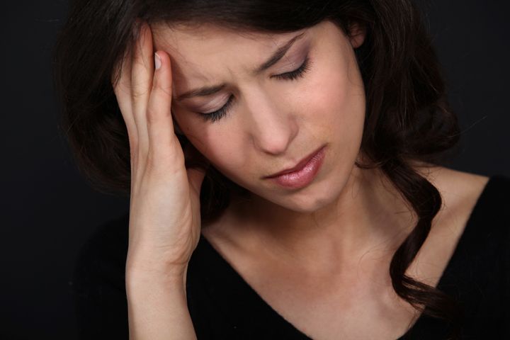 Women suffering from headache
