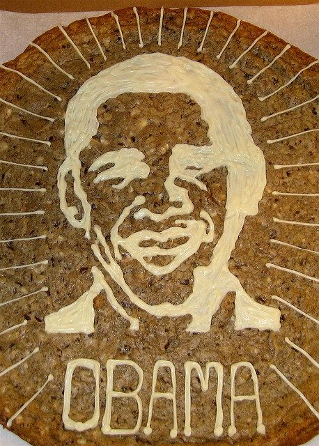 Giant Obama Cookie