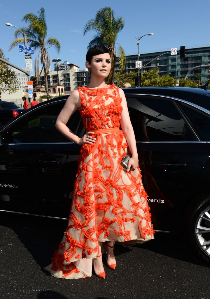 LOS ANGELES, CA - SEPTEMBER 23: Actress Ginnifer Goodwin arrives at Audi at The 64th Primetime Emmy Awards at Nokia Theatre L.A. Live on September 23, 2012 in Los Angeles, California. (Photo by Michael Buckner/Getty Images for Audi)