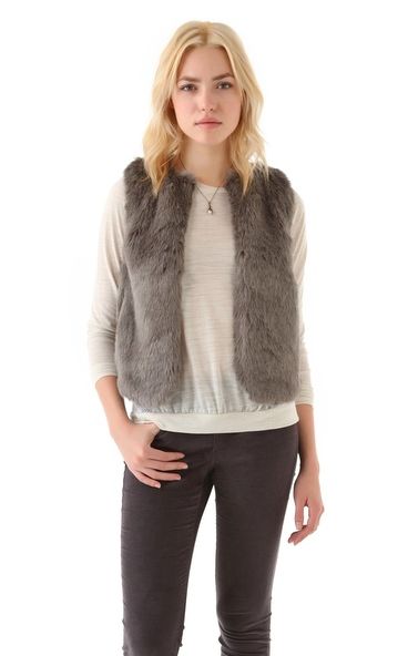  Madewell Faux Fur Vest, $118