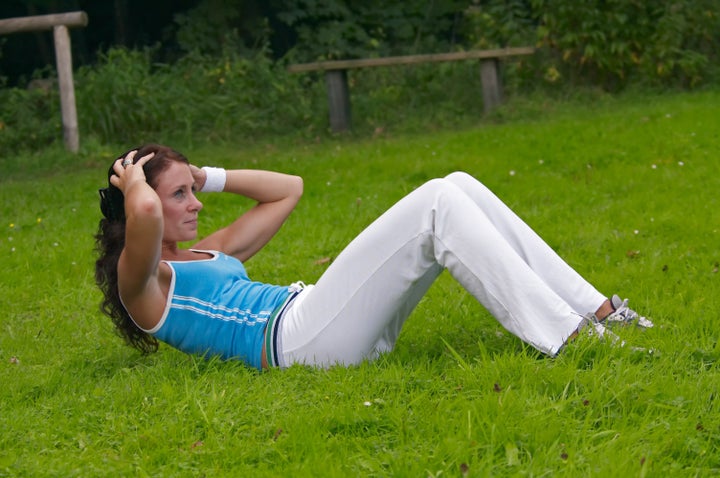 woman exercising outdoor