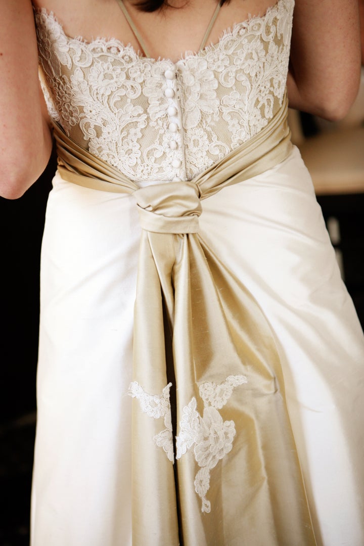 wedding dress back detail