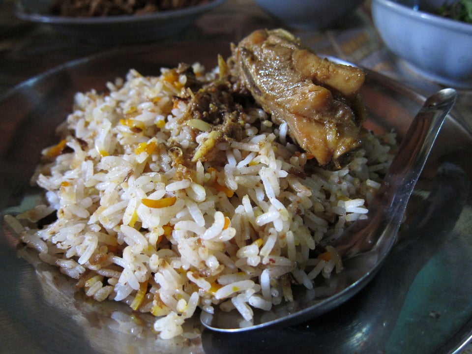 Nepali biryani in Yangon