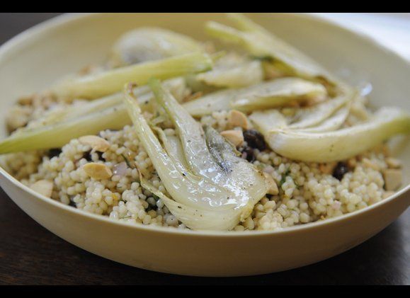 Couscous with Roasted Fennel and Toasted Almonds