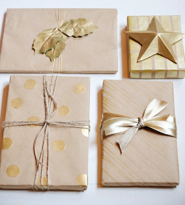 easy colorful gift wrap idea