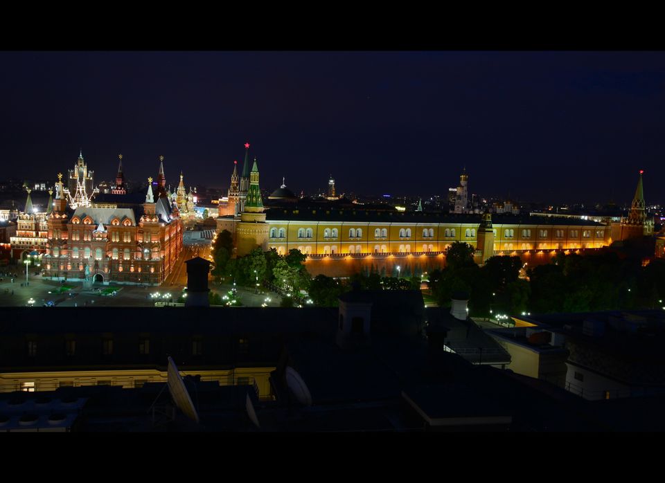 View of Red Square from O2 Lounge, Ritz-Carlton Moscow