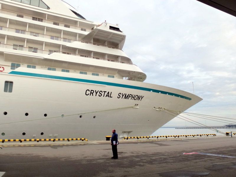Crystal Symphony at Port in St. Petersburg