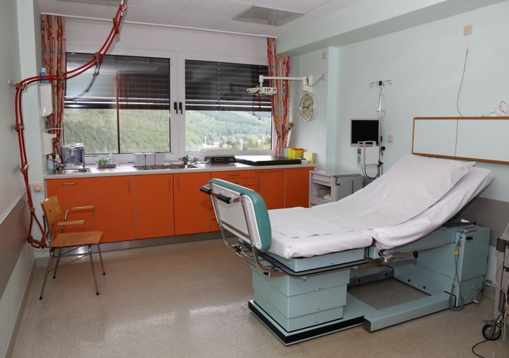 Fully equipped modern hospital room