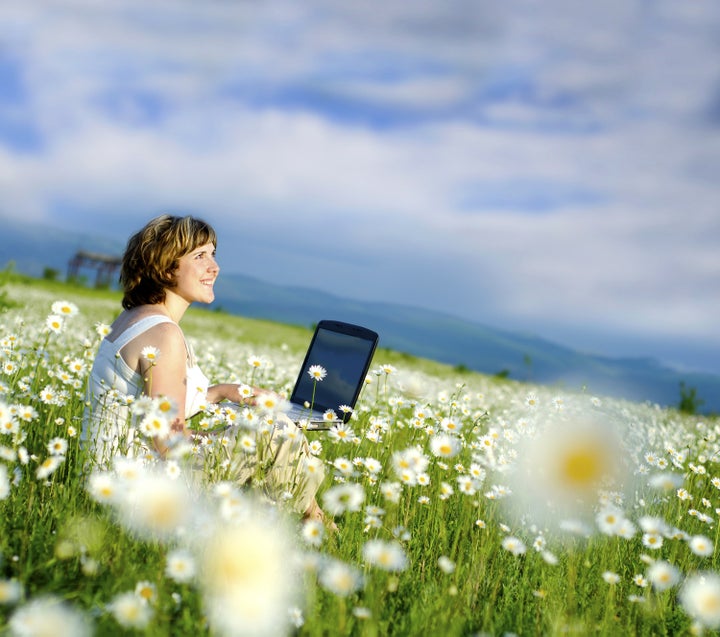 woman and laptop