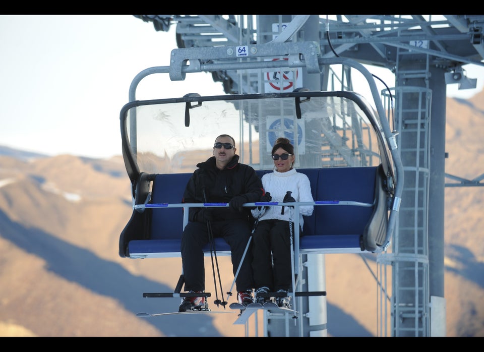 Ilham Aliyev - The President of Azerbaijan at the opening of Shahdagh Resort