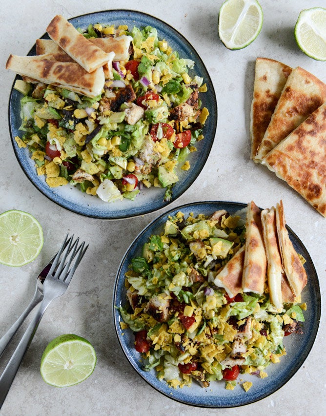 Chopped Chicken Taco Salads