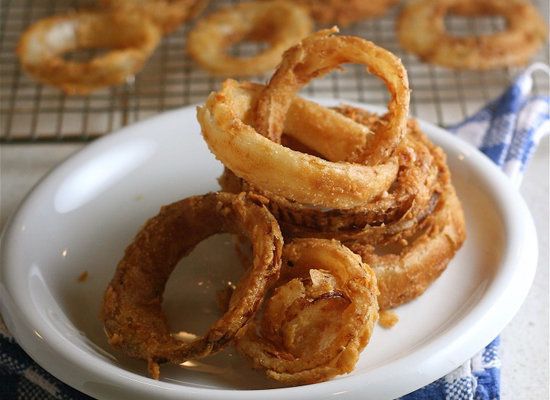Cornmeal-Fried Onion Rings