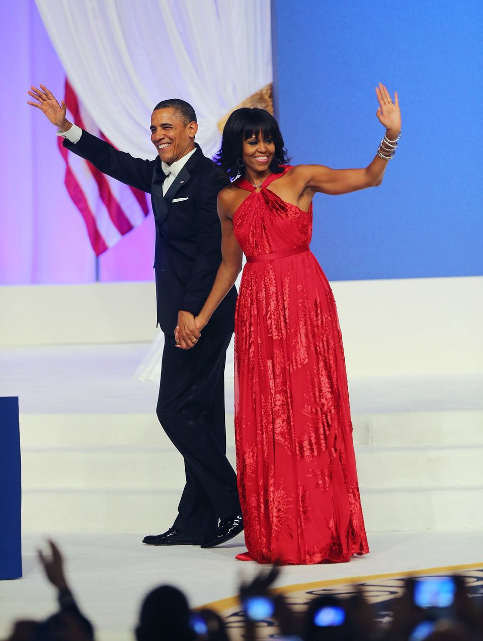 Michelle Obama Dress At The Inauguration Ball 2013: Jason Wu Red Gown ...
