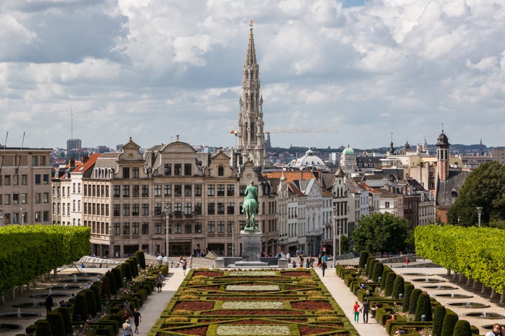 cityscape of brussels from...