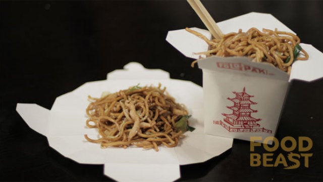 How to Create a Plate from a Takeout Chinese Food to Go Box