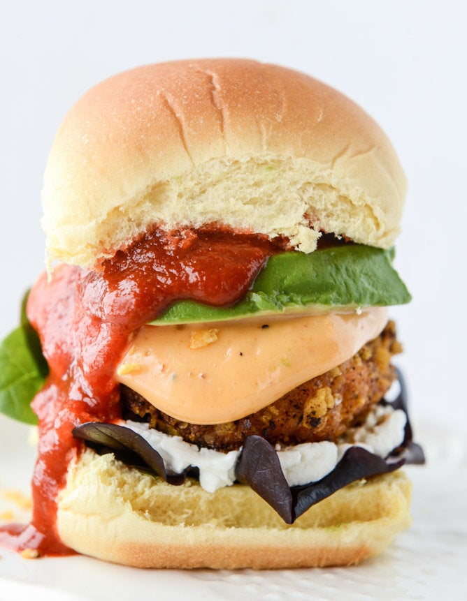 Tortilla Crusted Chipotle Salmon Sliders