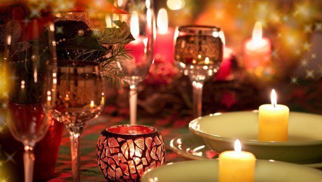 Beautiful place setting for Christmas
