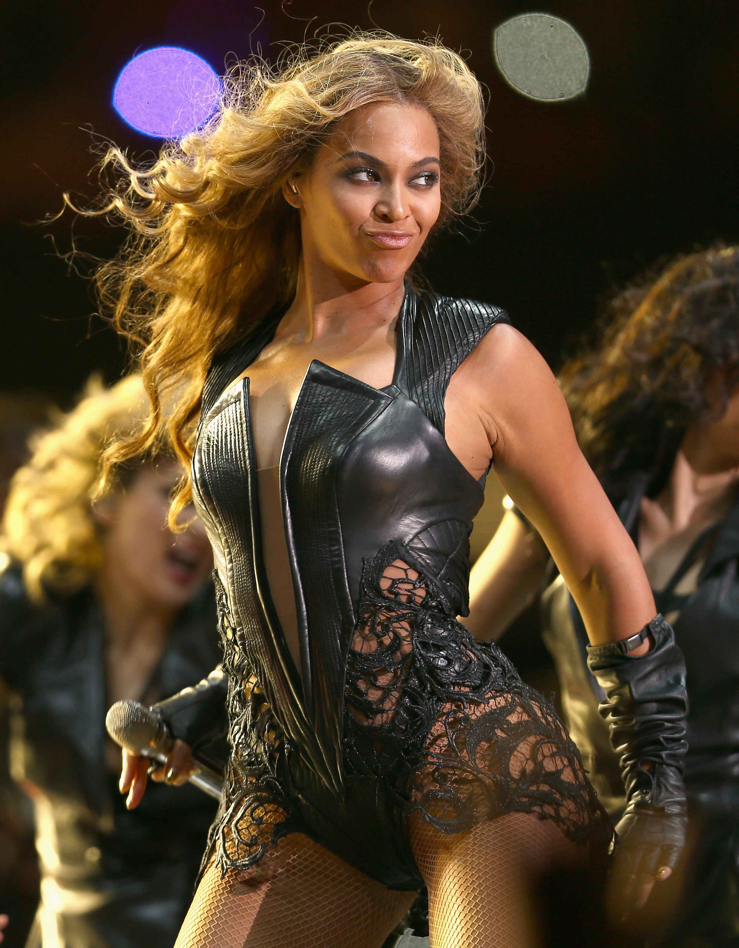 beyonce leather bodysuit