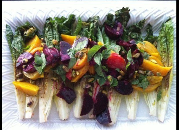 Romaine Hearts with Roasted Beets