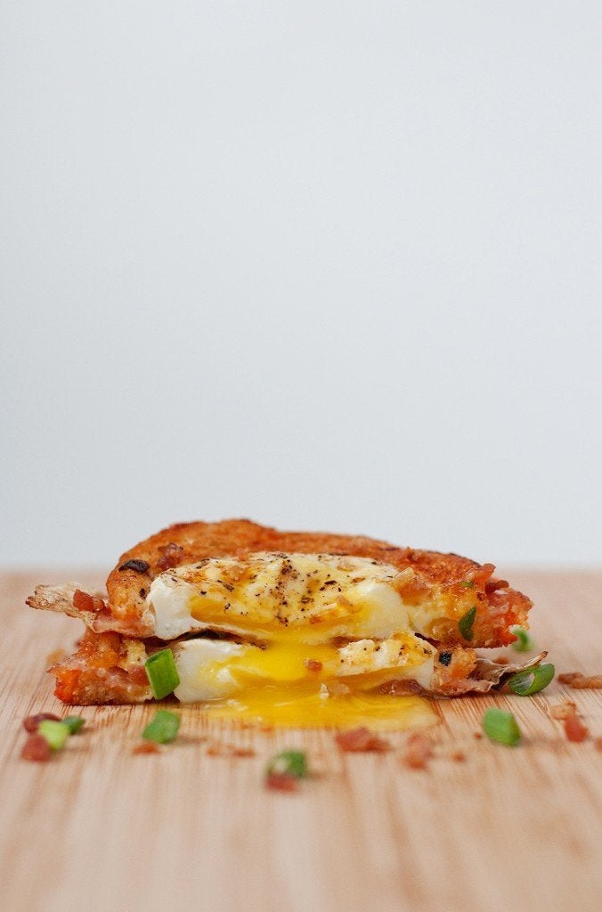 Egg in a Hole Grilled Cheese