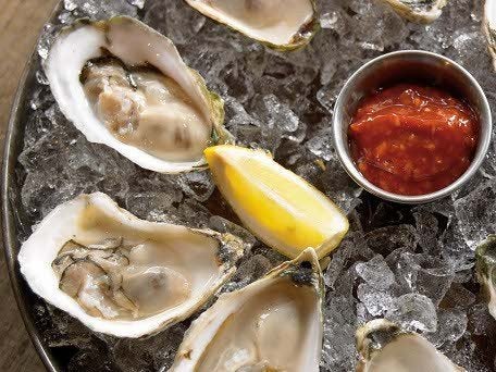 “Nude” Raw Oysters With Sauces