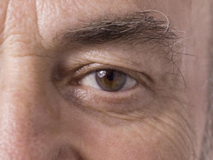 illustration of old man eye in...