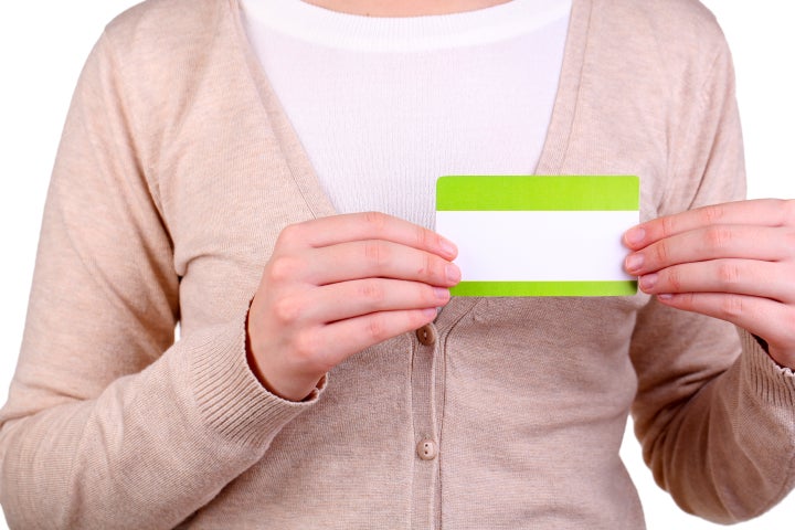 Blank nametag on girl's clothes close up