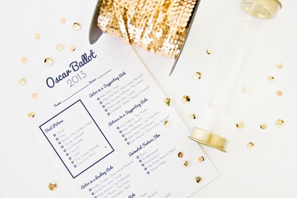 10 free printable decorations to make oscar night shine huffpost life