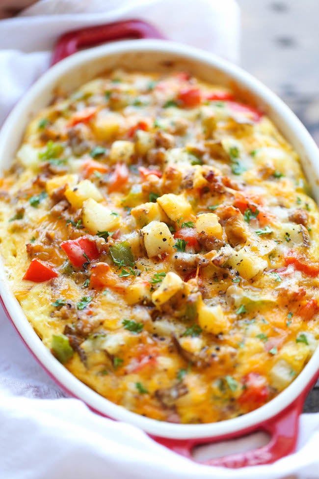 Slow Cooker Tater Tot Casserole - Damn Delicious