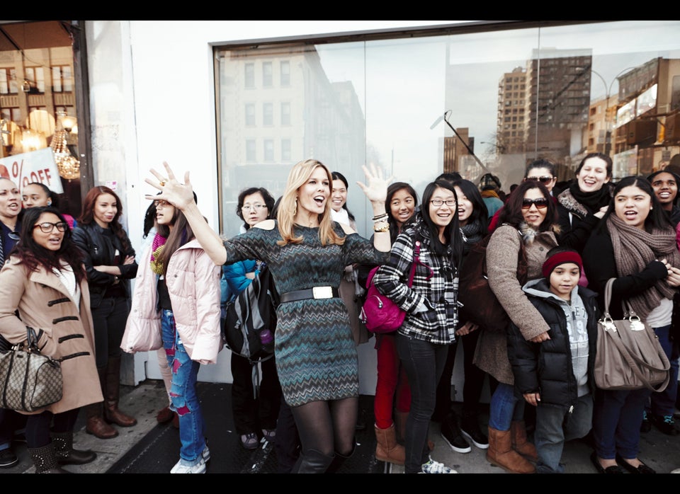 Heading the charge at a "Shopping Spree For Free" at The Lower East Side Girls Club