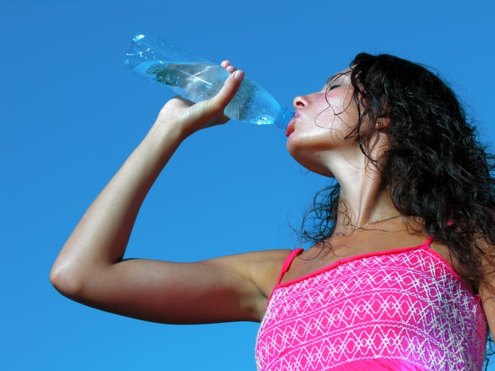 thirst. young woman...