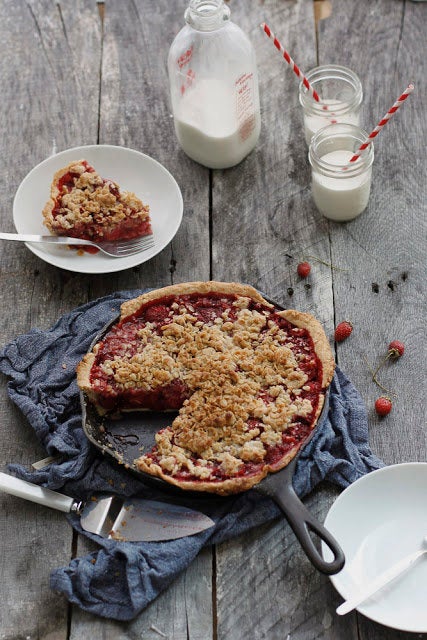 Strawberry Skillet Pie