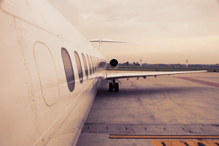 airplane parked in airport...