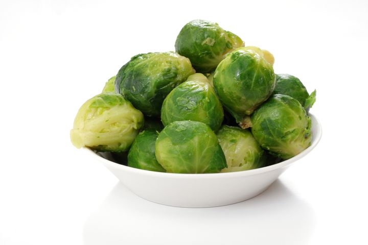 roasted brussels sprouts on a...