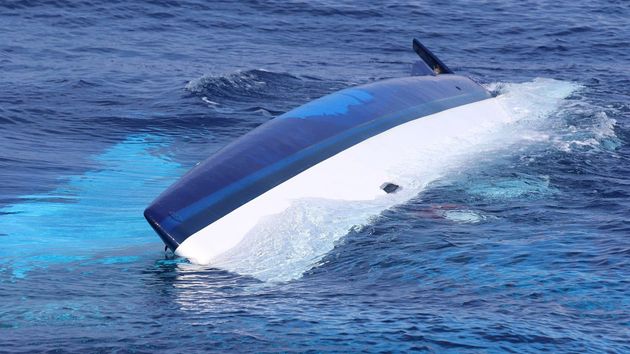 The couple's catamaran 