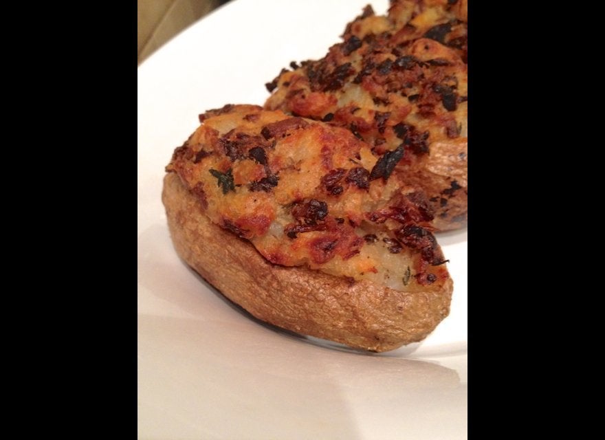 Mushroom-Stuffed Baked Potatoes