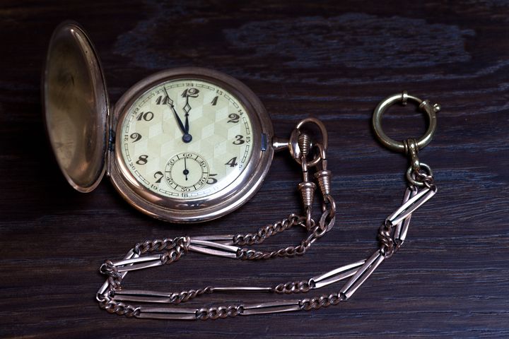 antique pocket clock