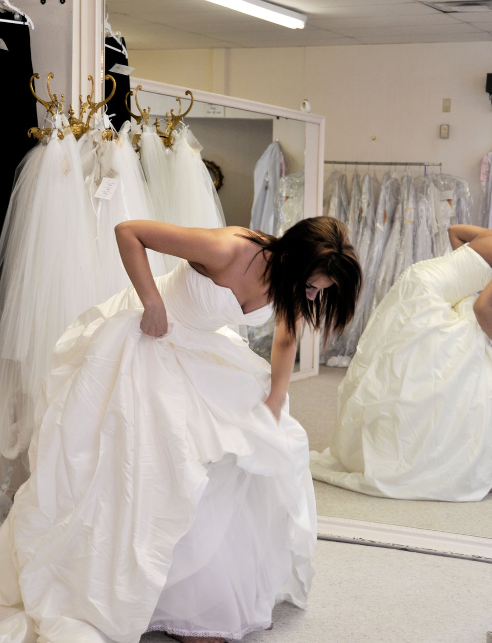 Destroying wedding dress clearance photos