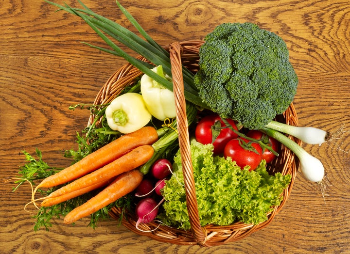 Vegeables in a basket