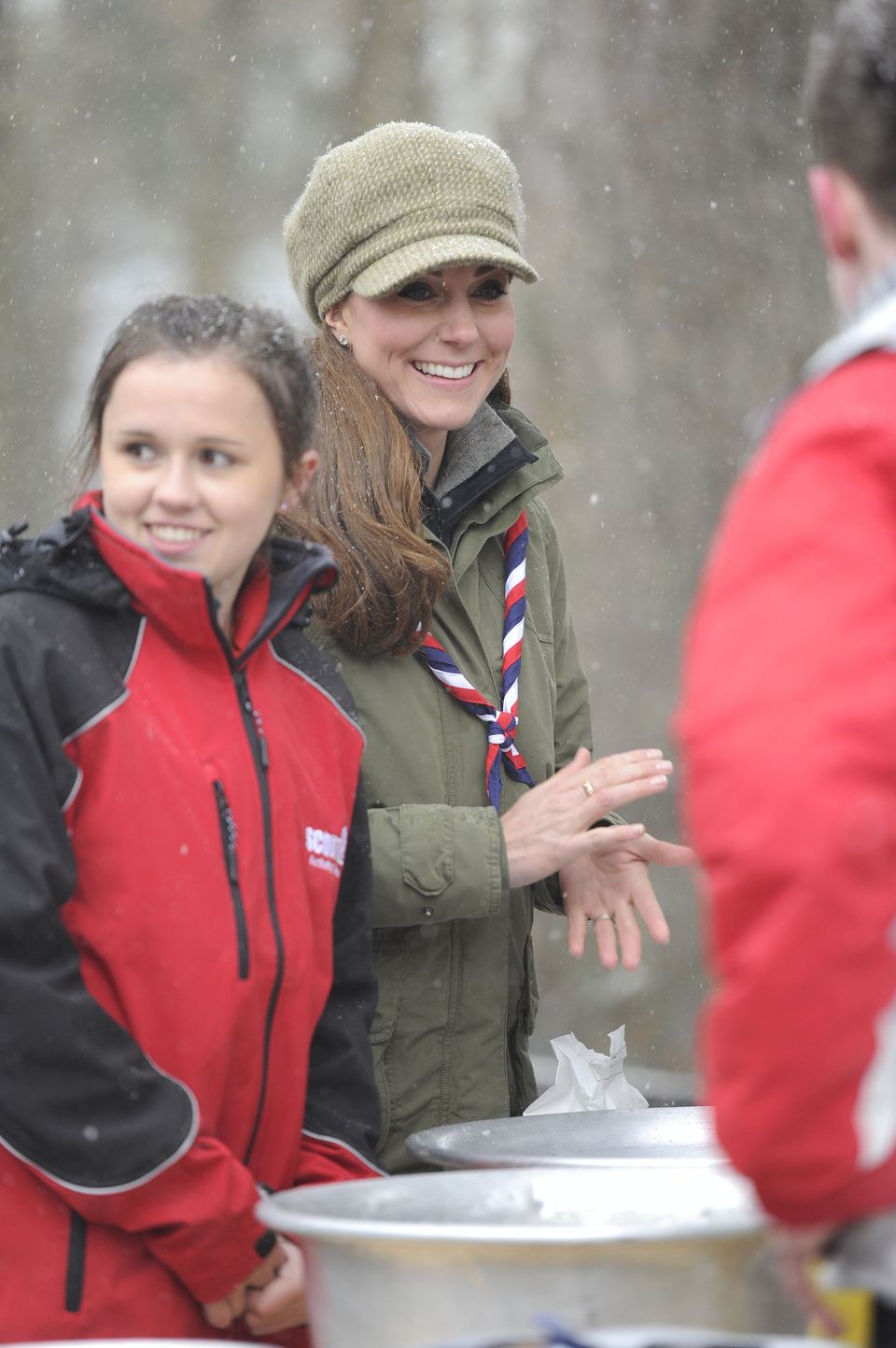 The Duchess Of Cambridge Visits Great Tower Scout Camp