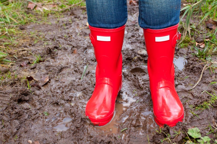 bright shining clean red rain...