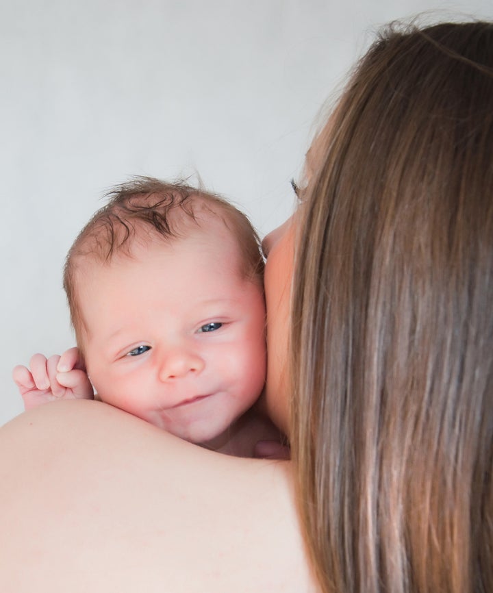 picture of young mother with newborn baby