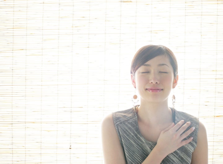 Asian young woman posing